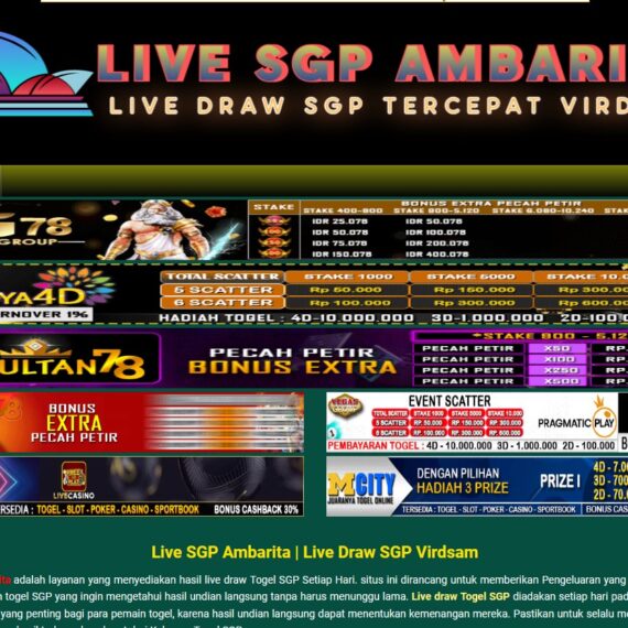 Live SGP ambarita